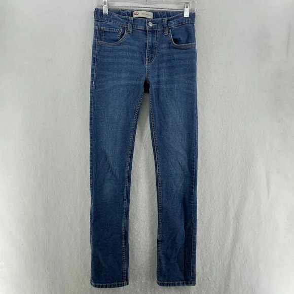 Levi's 510 Jeans Womens Sz 16 Blue Medium Wash Skinny Mid-Rise Stretch Denim - Picture 1 of 12